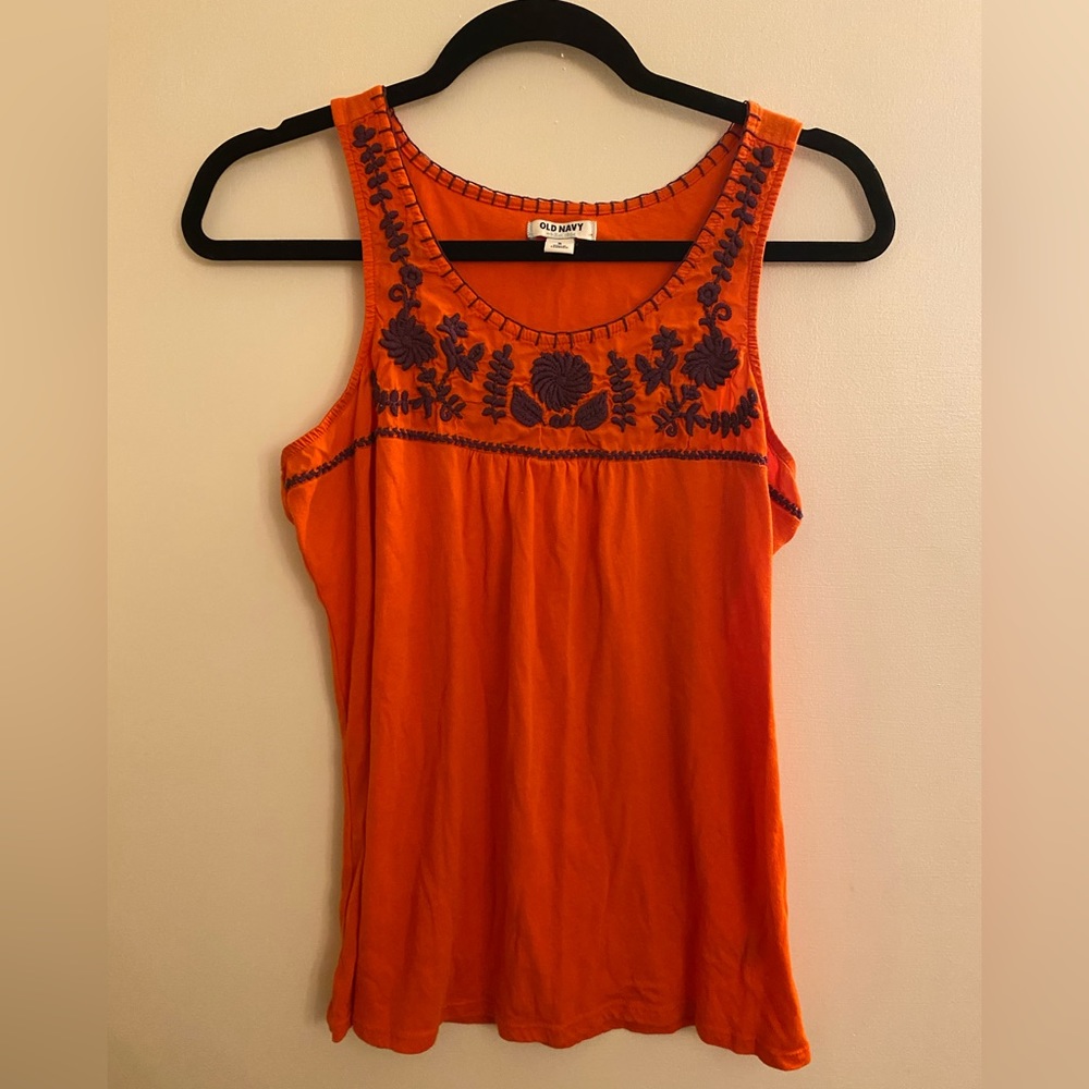 Old Navy Embroidered Tank